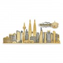 11" x 15.5" VIP Frame with Gold Plated Pewter - Kuala Lumpur Landmark