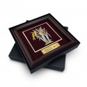 16" x 16" VIP Frame with Gold Plated Pewter - Padi