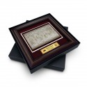 16" x 16" VIP Frame with Gold Plated Pewter - Songket