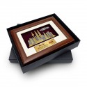 6.5" x 8.5" Frame with Gold Plated Pewter - Kuala Lumpur Landmark