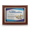7" x 9" Award Plaque with Gold Plated Pewter - Gendang