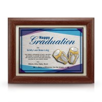 7" x 9" Award Plaque with Gold Plated Pewter - Gendang