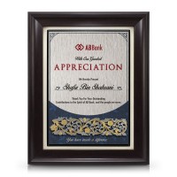 9" x 11" Award Plaque with Gold Plated Pewter - Malay Carving Motif 9" x 11" Award Plaque with Gold Plated Pewter - Malay Carving Motif