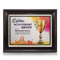 9" x 11" Award Plaque - Lifetime Achievement Award