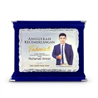 Velvet Book Plaque with Premium Aluminium Plate