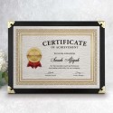 9.5" x 13" Dark Black Certificate Frame