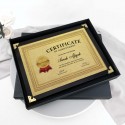9.5" x 13" Dark Black Certificate Frame