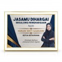 White Gold Certificate Frame