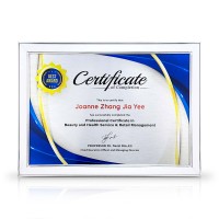 White Silver Certificate Frame White Silver Certificate Frame