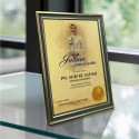 Emerald Gold Certificate Frame