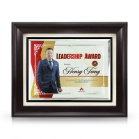 9" x 11" Crystal Plaque - Recognition Leadership Awards