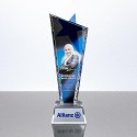 10.5" Blue Star Crystal Trophy