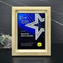 9" x 11" Glory Plaque with Aluminium Silver Star (Large)