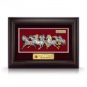 11" x 15.5" VIP Frame with Gold Plated Pewter - Eight Horses