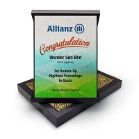 6" x 8" Plaque in Songket : Congratulation
