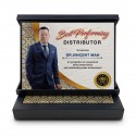 7" x 9" Plaque in Songket Horizontal : Islamic Motif