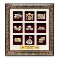 Luxe Royale Dark Frame 9 in 1 with Gold Plated Pewter Luxe Royale Dark Frame 9 in 1 with Gold Plated Pewter