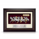 8.5" x 12" VIP Frame with Gold Plated Pewter - Eight Horses