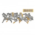 8.5" x 12" VIP Frame with Gold Plated Pewter - Eight Horses