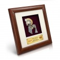 8" x 8" Solid Frame with Gold Plated Pewter - Kuda Kepang