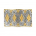8" x 8" Solid Frame with Gold Plated Pewter - Songket