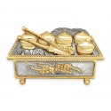 8" x 8" Solid Frame with Gold Plated Pewter - Tepak Sireh