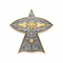 8" x 8" Solid Frame with Gold Plated Pewter - Wau Merak
