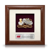 8" x 8" Solid Frame with Gold Plated Pewter - Gasing 8" x 8" Solid Frame with Gold Plated Pewter - Gasing