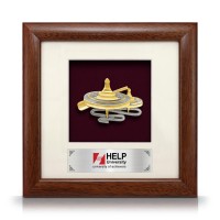 8" x 8" Solid Frame with Gold Plated Pewter - Gasing 8" x 8" Solid Frame with Gold Plated Pewter - Gasing