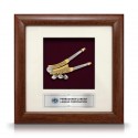 8" x 8" Solid Frame with Gold Plated Pewter - Kacip