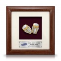 8" x 8" Solid Frame with Gold Plated Pewter - Gendang
