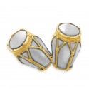 8" x 8" Solid Frame with Gold Plated Pewter - Gendang