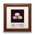 8" x 8" Solid Frame with Gold Plated Pewter - Kompang