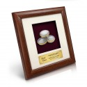 8" x 8" Solid Frame with Gold Plated Pewter - Kompang
