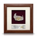 8" x 8" Solid Frame with Gold Plated Pewter - Tengkolok