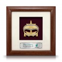 8" x 8" Solid Frame with Gold Plated Pewter - Wau Seri Negeri
