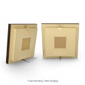 8" x 8" Solid Frame with Gold Plated Pewter - Coat of Arms of Penang (Logo Penang)