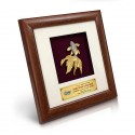 8" x 8" Solid Frame with Gold Plated Pewter - Happiness Goldfish (Abundance & Harmony)