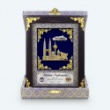 7" x 9" Premium Songket Frame with Gold Plated Pewter (Royale Blue)