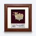 7" x 7" Frame with Gold Plated Pewter - Tepak Sireh