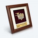 7" x 7" Frame with Gold Plated Pewter - Tepak Sireh