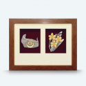 2 in 1 Solid Frame with Gold Plated Pewter