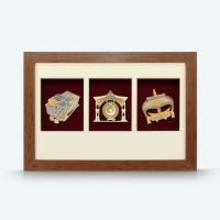 3 in 1 Solid Frame with Gold Plated Pewter 3 in 1 Solid Frame with Gold Plated Pewter