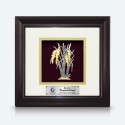 10" x 10" Solid Frame with Gold Plated Pewter : Padi (Paddy)