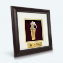 10" x 10" Solid Frame with Gold Plated Pewter : Kebaya Nyonya