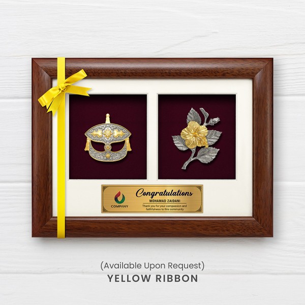2 in 1 Solid Frame with Gold Plated Pewter (GFS)