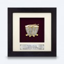 6" x 6" Frame with Gold Plated Pewter : Rebana Ubi