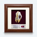 7" x 7" Frame with Gold Plated Pewter - Kebaya Nyonya