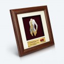 7" x 7" Frame with Gold Plated Pewter - Kebaya Nyonya