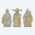 8.5" x 12" VIP Frame with Gold Plated Pewer - Fu Lu Shou (Blessings, Prosperity & Longevity)